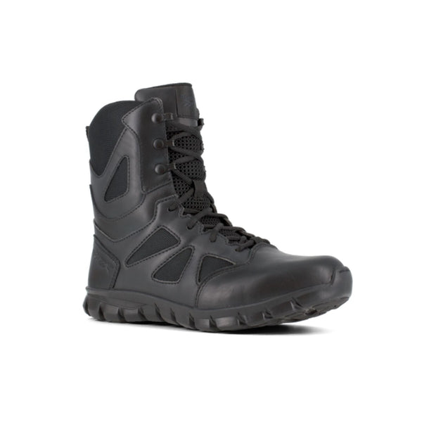 Reebok Sublite Cushion Men’s 8-inch Tactical Boot in Black with Side Zipper – Major Industries