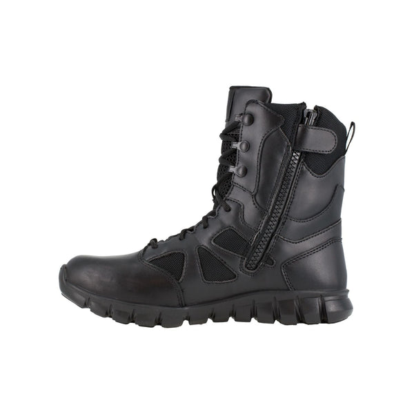 Reebok Sublite Cushion Men’s 8-inch Tactical Boot in Black with Side Zipper – Major Industries