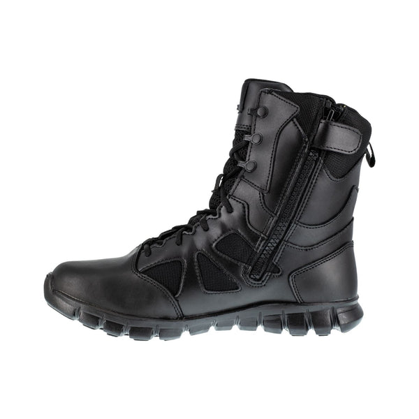 Reebok Sublite Cushion Women’s 8-inch Tactical Waterproof Boot in Black with Side Zip – Major Industries