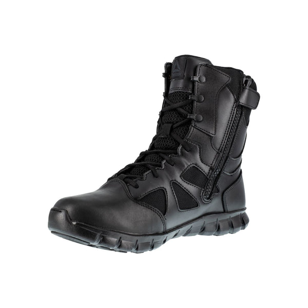 Reebok Sublite Cushion Women’s 8-inch Tactical Waterproof Boot in Black with Side Zip – Major Industries