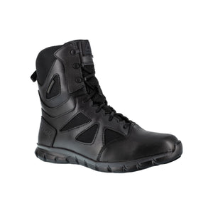 Reebok Sublite Cushion Women’s 8-inch Tactical Waterproof Boot in Black with Side Zip – Major Industries