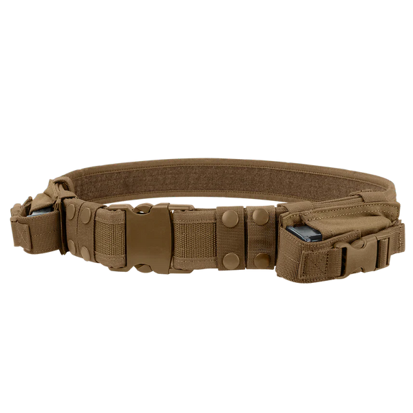 Condor Tactical Web Belt with dual pistol mag pouches supplied by Major Industries