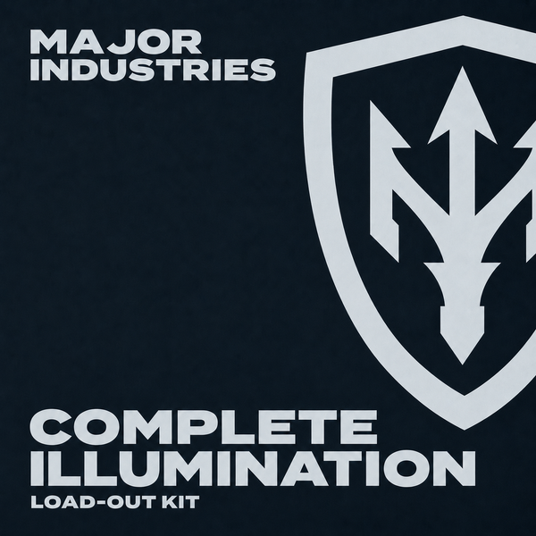 Complete police illumination load-out kit components