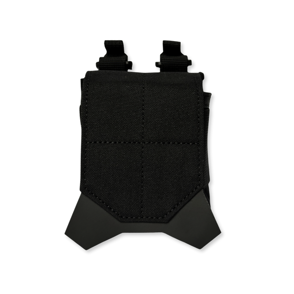 Kanga Systems Halt Handcuff Pouch with premium Cordura® construction for securely carrying standard chain and hinged handcuffs on MOLLE platforms or duty belts.