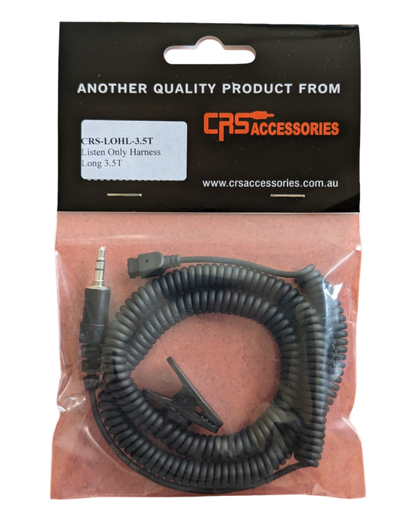 Motorola APX Series 3.5mm Threaded Connector Earpiece Cable - CRS Accessories CRS-LOHL-3.5T