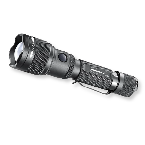 PowerTac FlexBeam GEN2 2000-lumen adjustable-beam flashlight