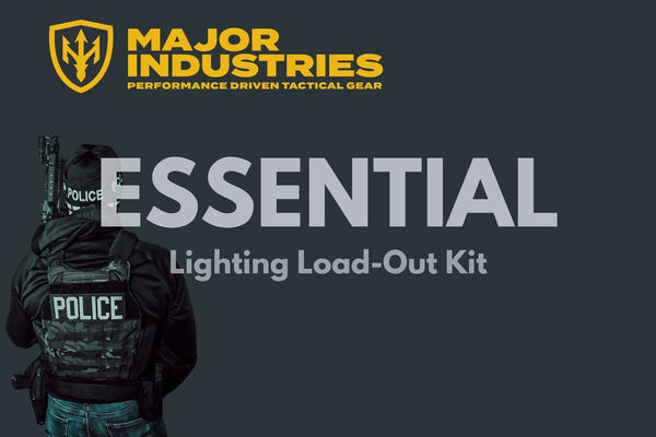 Essential Lighting Kit featuring the Olight Warrior 3S Tactical Torch and Olight Perun 3 Mini rechargeable right-angle light for Australian police members