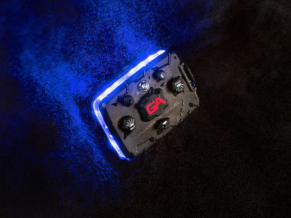 Guardian Angel Elite safety light used by a professional towing operator roadside