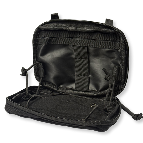 Black Kanga Systems Node Admin Pouch with MOLLE-compatible mounting and internal organiser compartments.