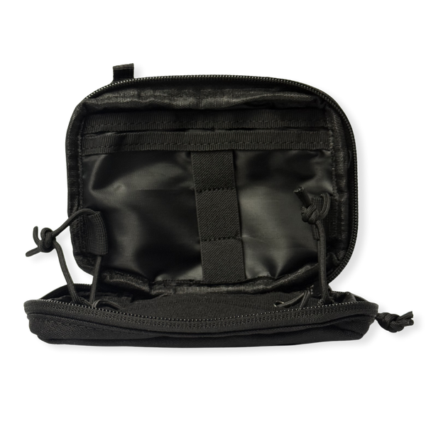 Black Kanga Systems Node Admin Pouch with MOLLE-compatible mounting and internal organiser compartments.