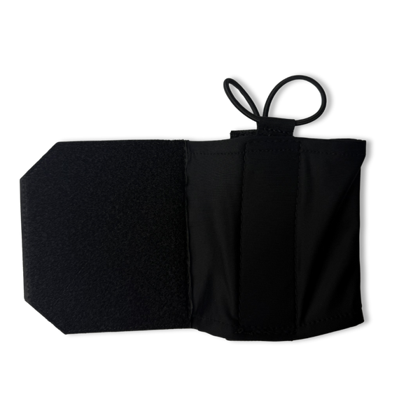 Black Kanga Systems Relay Side Wing Radio Pouch designed for securely carrying a Motorola APX 6000 radio on MOLLE-compatible equipment.