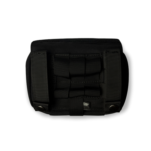 Black Kanga Systems Shift Rip-Away Medical Pouch with MOLLE-compatible mounting and removable platform for organising essential medical equipment.