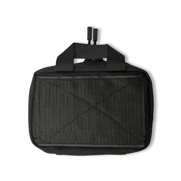 Black Kanga Systems Shift Rip-Away Medical Pouch with MOLLE-compatible mounting and removable platform for organising essential medical equipment.