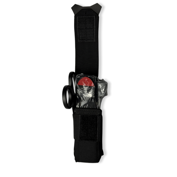 Kanga Systems STAT CAT Tourniquet Kit Pro including a covered tourniquet pouch, genuine CAT Tourniquet and 7.25-inch EMT trauma shears.