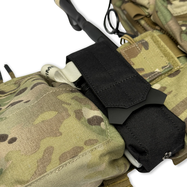Black Kanga Systems STAT Tourniquet Pouch with MOLLE-compatible mounting for securely carrying a CAT-style tourniquet.