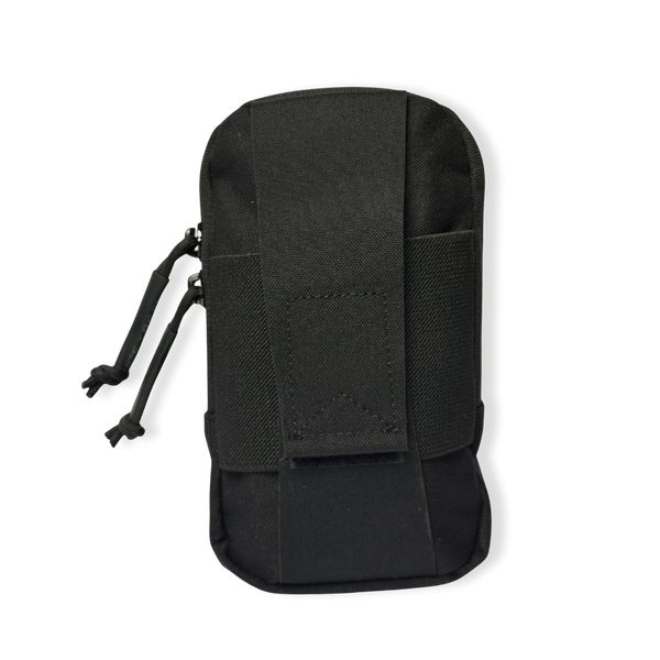 Kanga Systems Trace Phone Pouch with external smartphone retention system, Cordura® construction, rear storage compartment and MOLLE-compatible mounting.