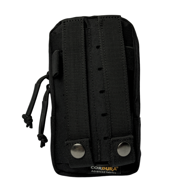 Kanga Systems Trace Phone Pouch with external smartphone retention system, Cordura® construction, rear storage compartment and MOLLE-compatible mounting.