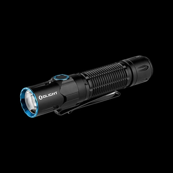 Major Industries Essential Lighting Load-Out Kit featuring Olight Warrior 3S and Perun 3 Mini rechargeable right-angle light for Australian police patrol use