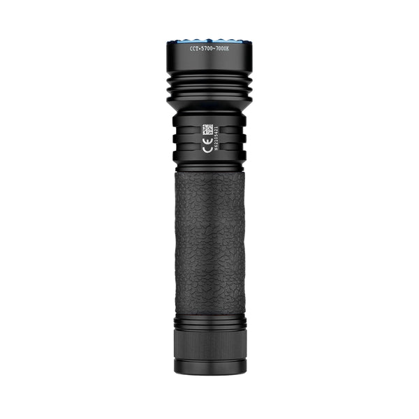 Olight Seeker 4 Pro high-lumen flood beam torch – 4,600 lumens with USB-C charging, available at Major Industries