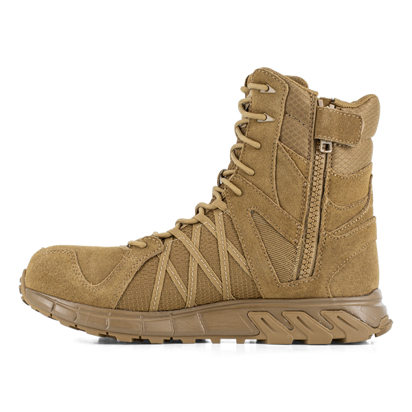 Reebok Trailgrip Tactical 8 side-zip boot in Coyote